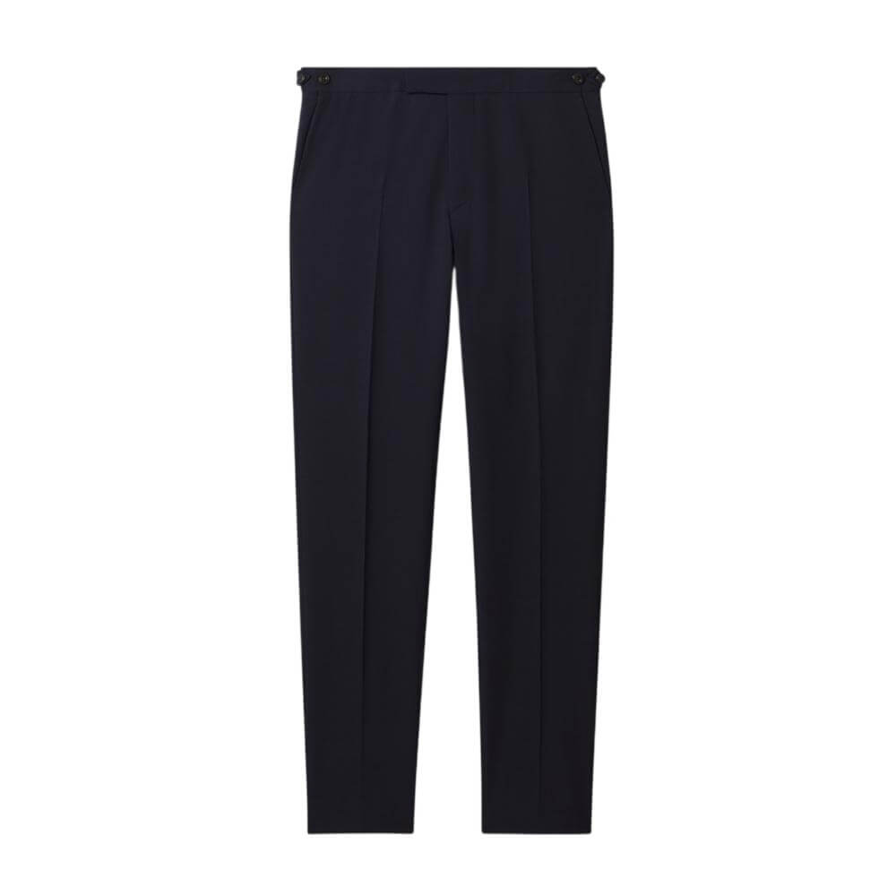 REISS Belmont Textured Suit Trousers With Wool in Navy
